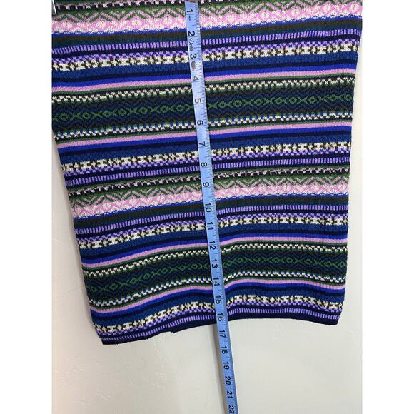 Andean Designs Made in Peru 100% Baby Alpaca Patterned Colorful Infinity Scarf - Picture 5 of 7